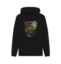 Black Printed Hoody Front
