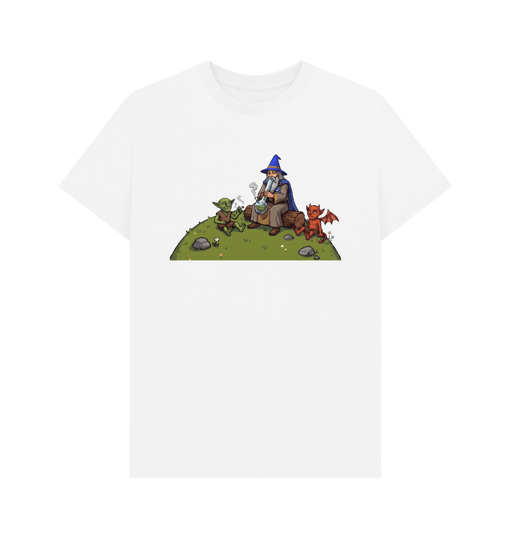 White Printed T-shirt Front