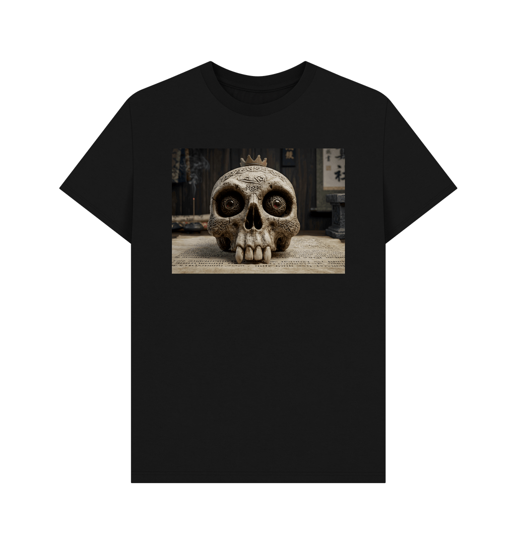 Black Printed T-shirt Front