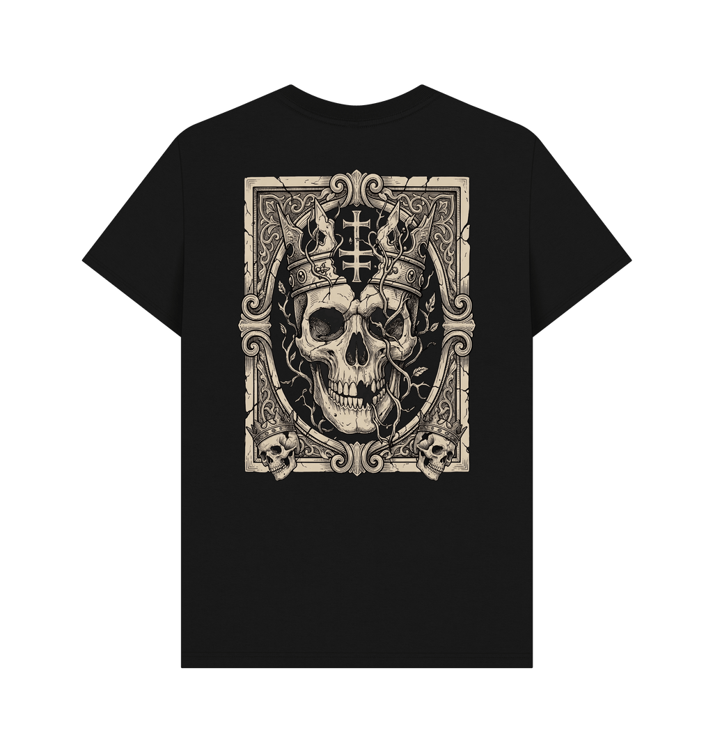 Black Printed T-shirt Back
