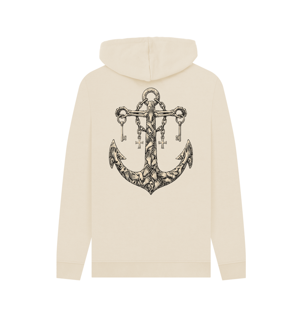 Oat Printed Hoody Back