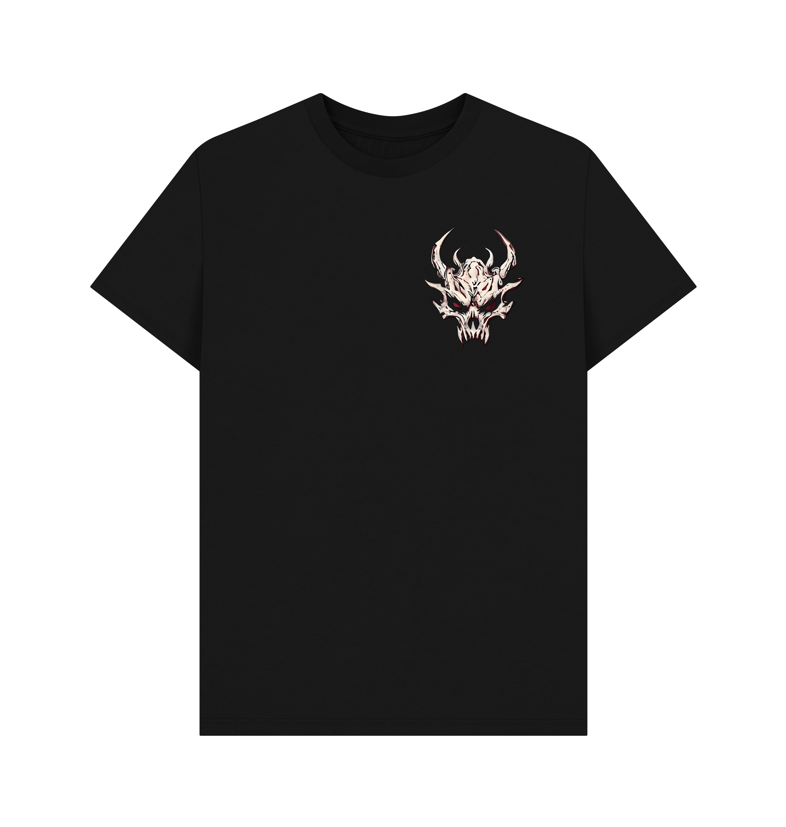 Black Printed T-shirt Front
