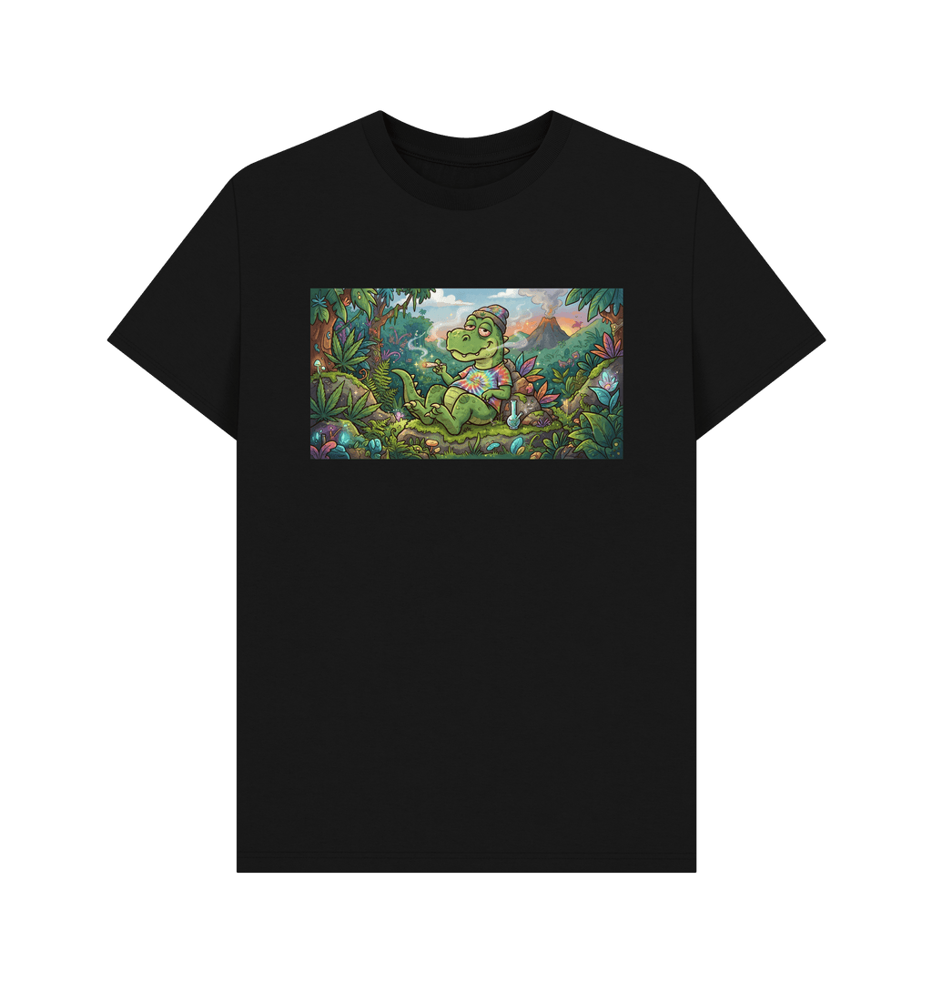 Black Printed T-shirt Front