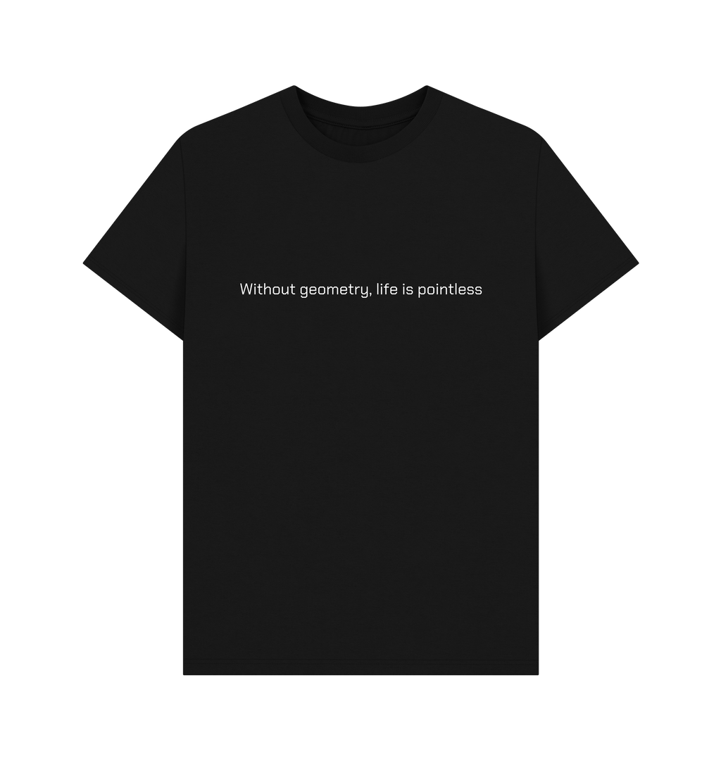 Black Printed T-shirt Front