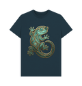 Denim Blue Printed T-shirt Front