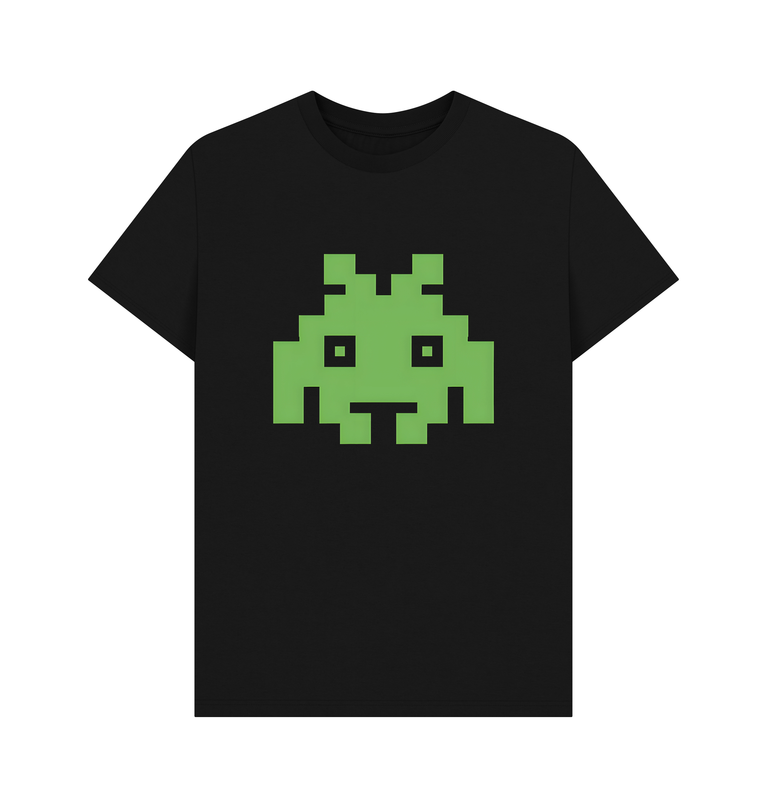 Black Printed T-shirt Front