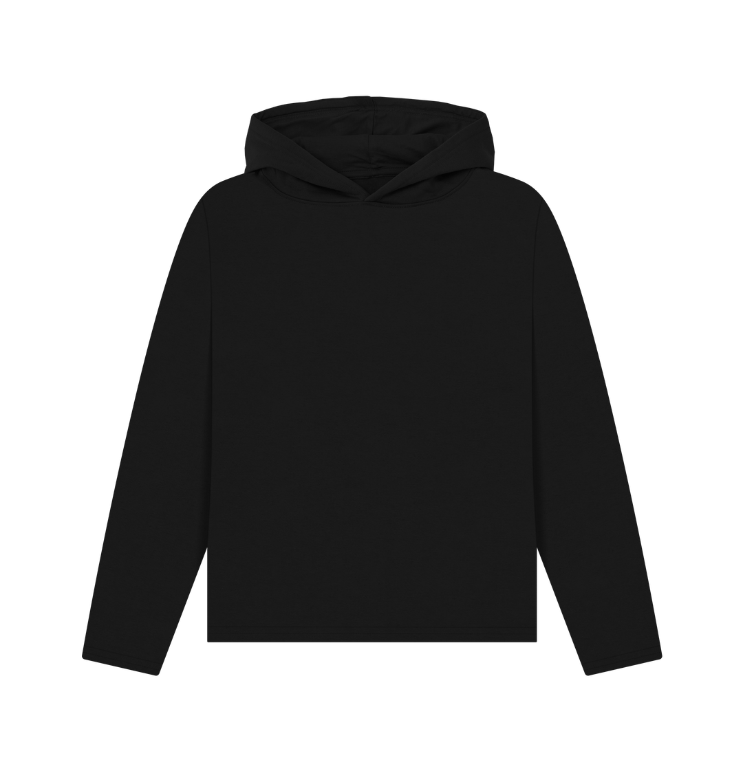 Black Recycled Hoody Front