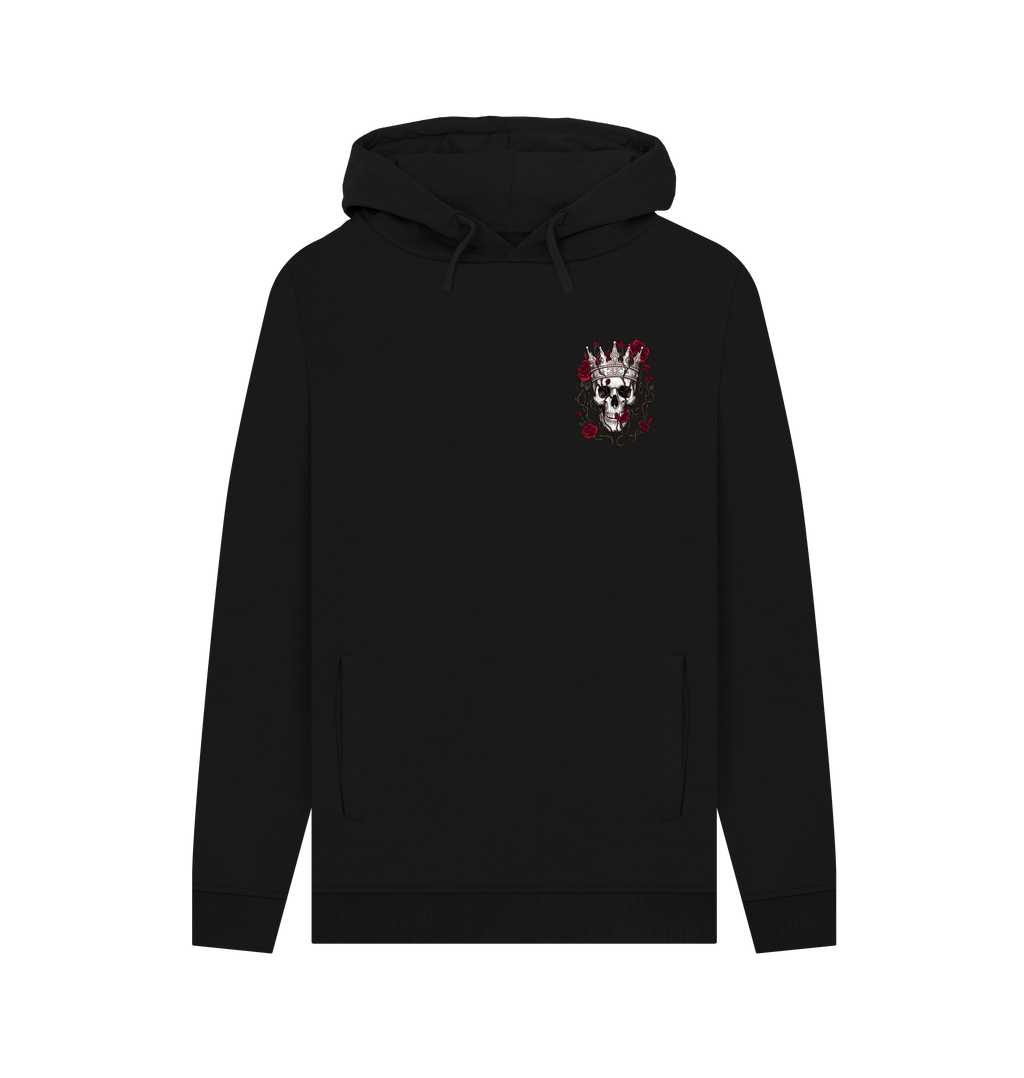 Black Printed Hoody Front