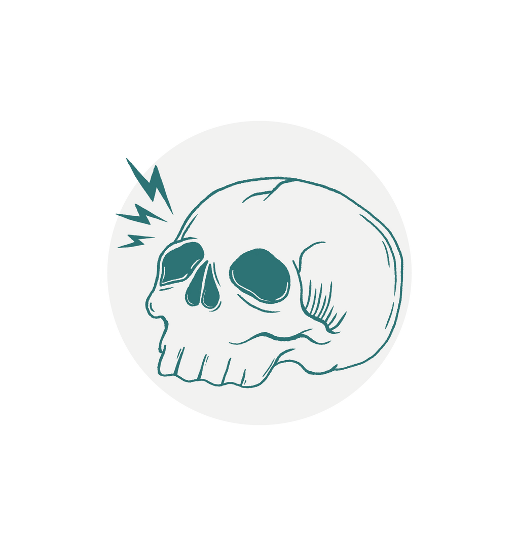 White Printed Circle Sticker Front