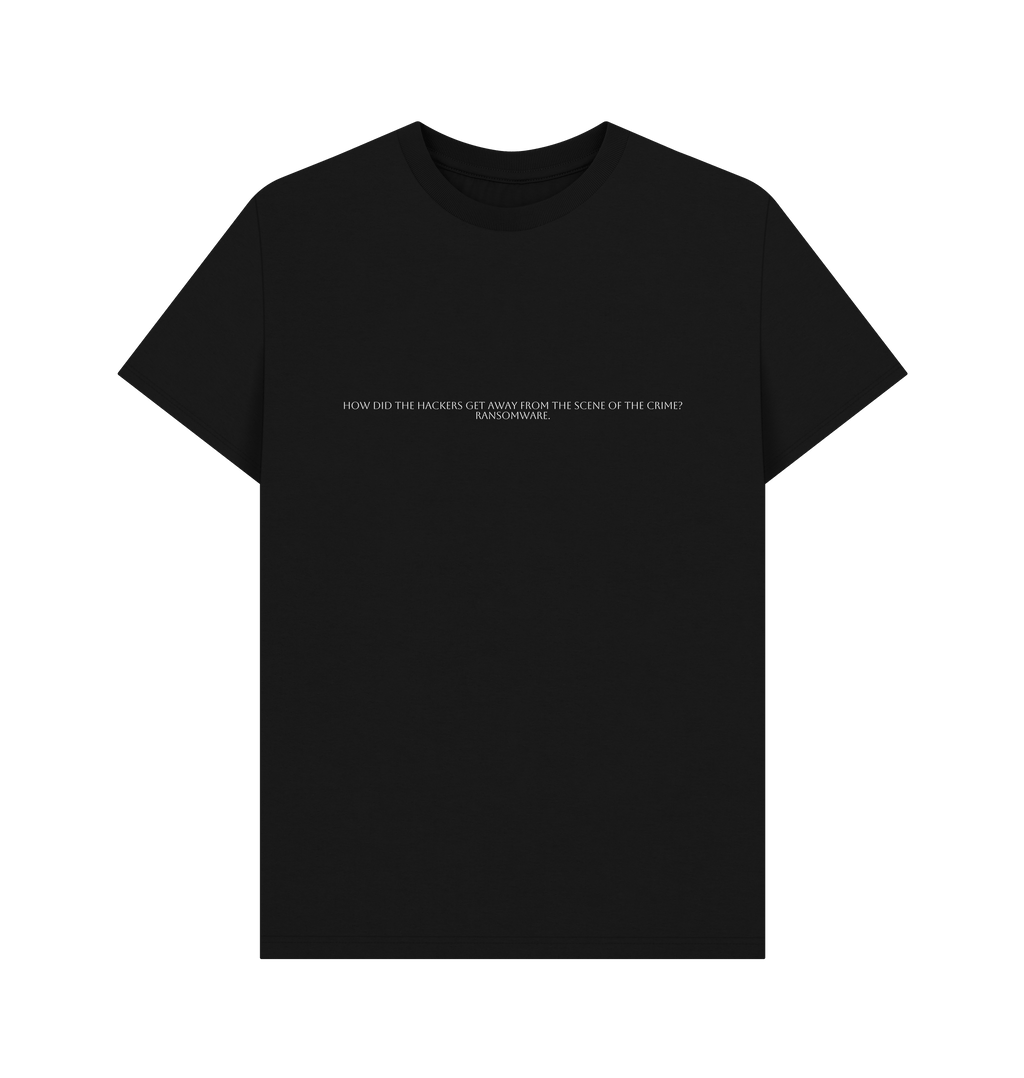 Black Printed T-shirt Front