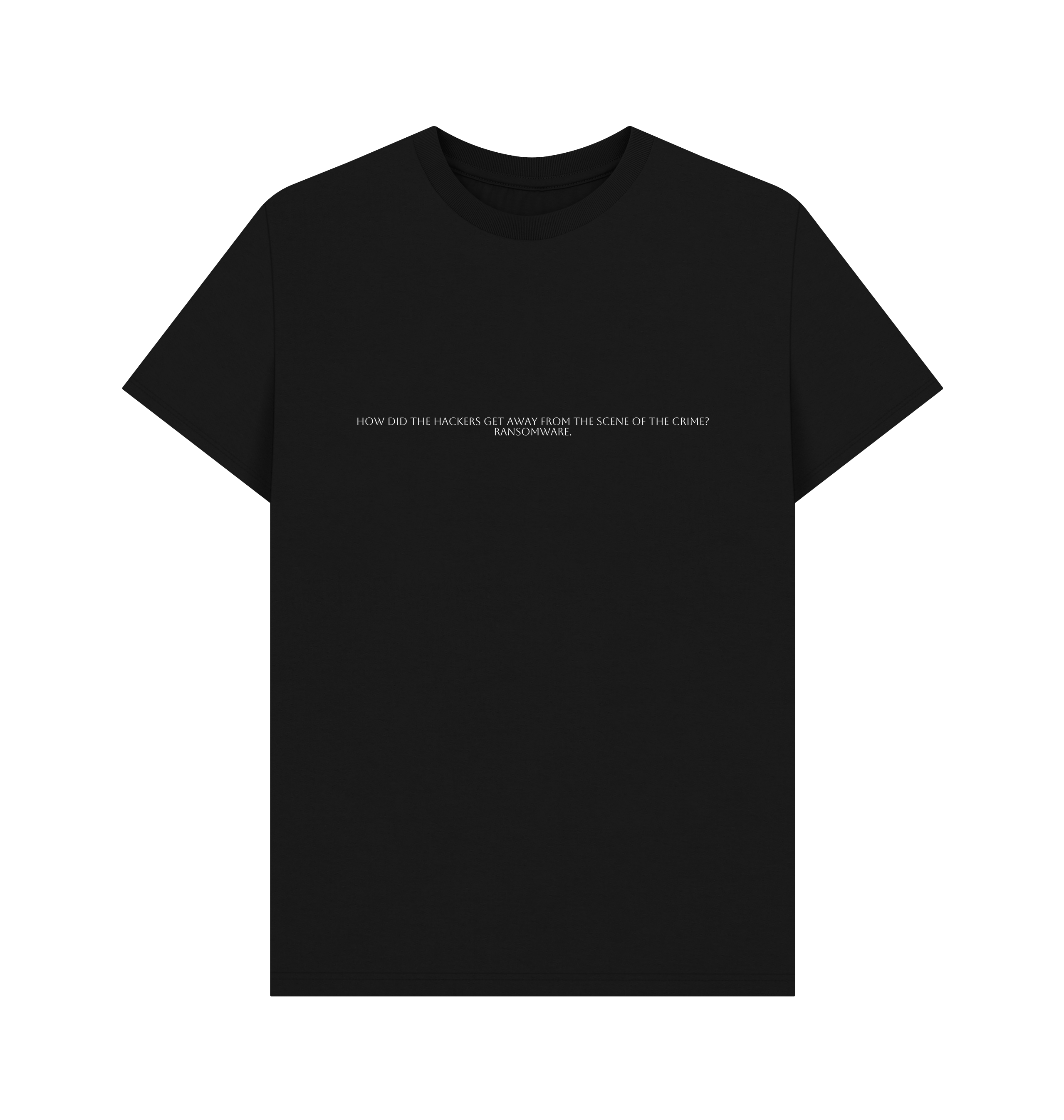 Black Printed T-shirt Front