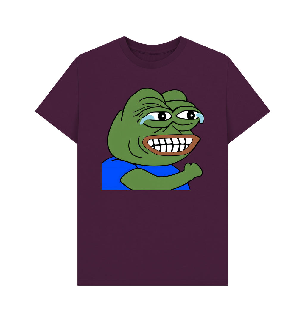 Purple Printed T-shirt Front
