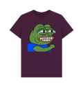 Purple Printed T-shirt Front