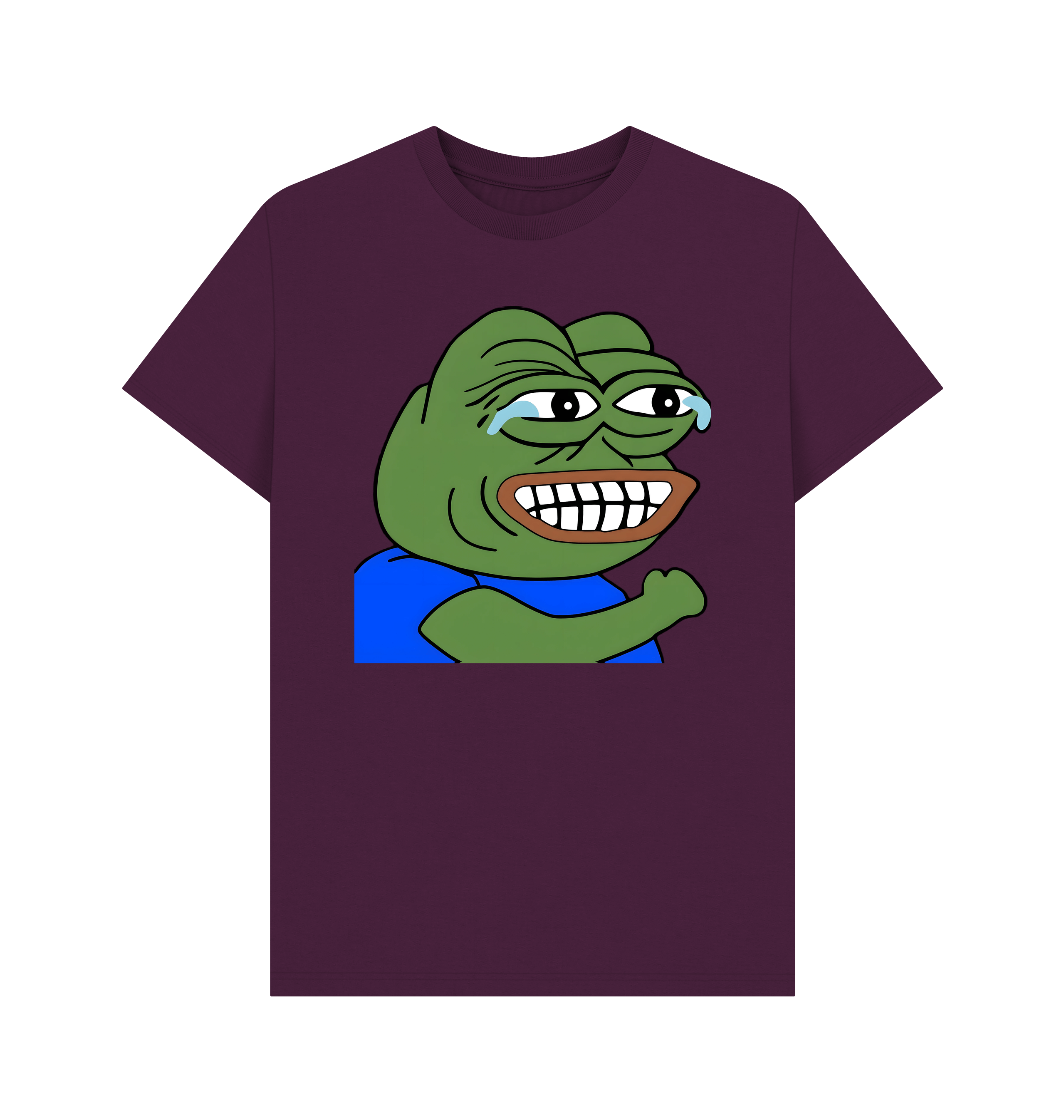 Purple Printed T-shirt Front
