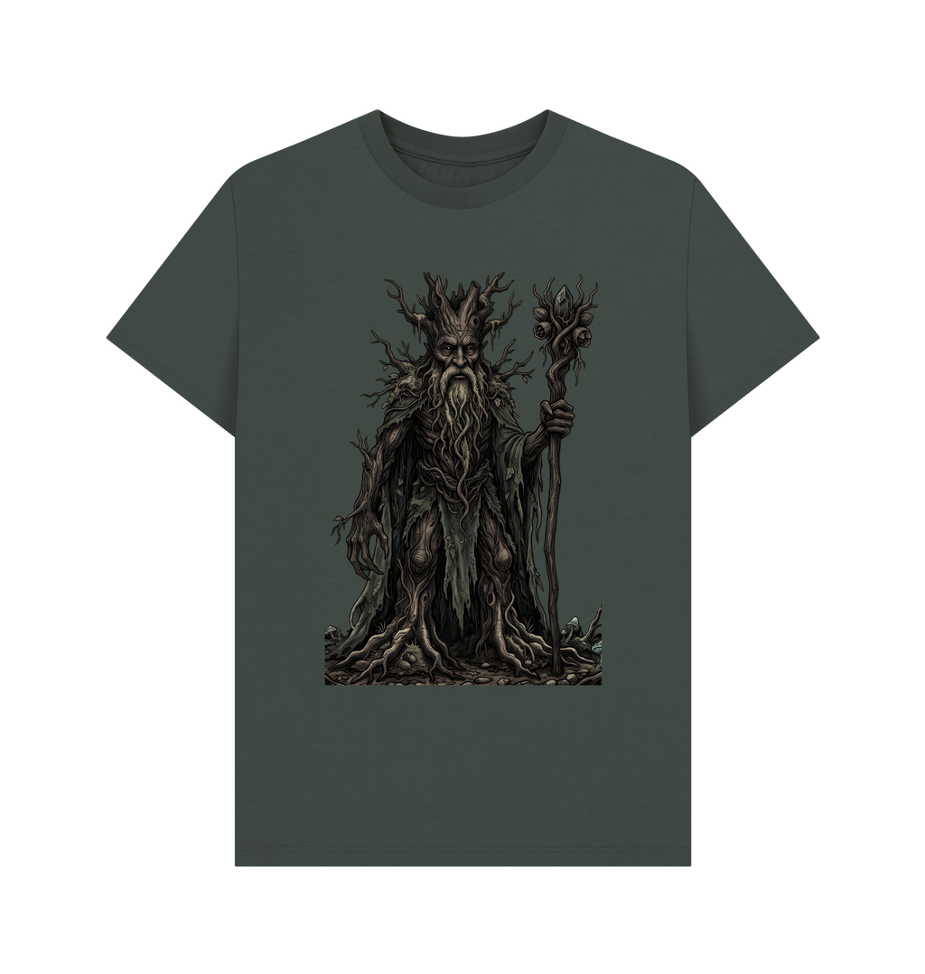 Dark Grey Printed T-shirt Front