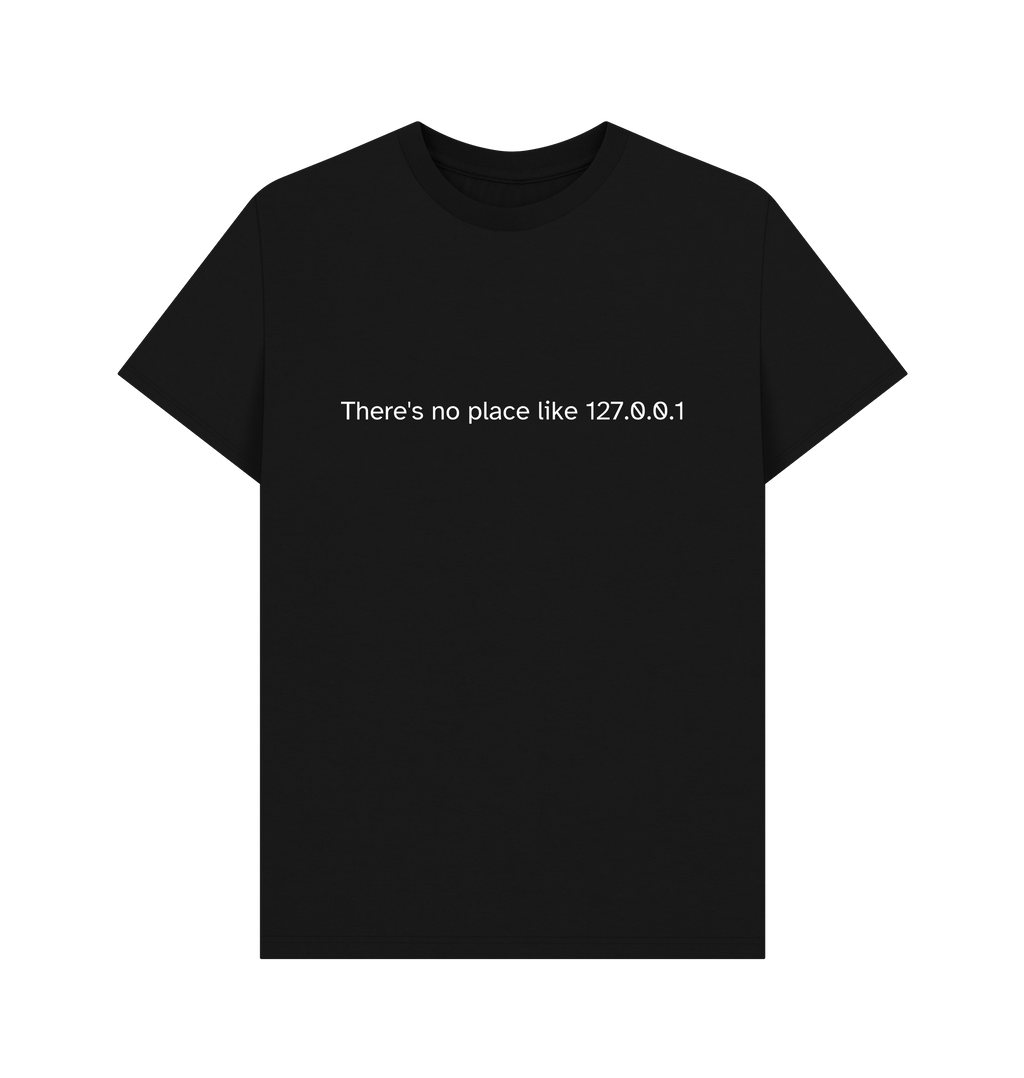 Black Printed T-shirt Front