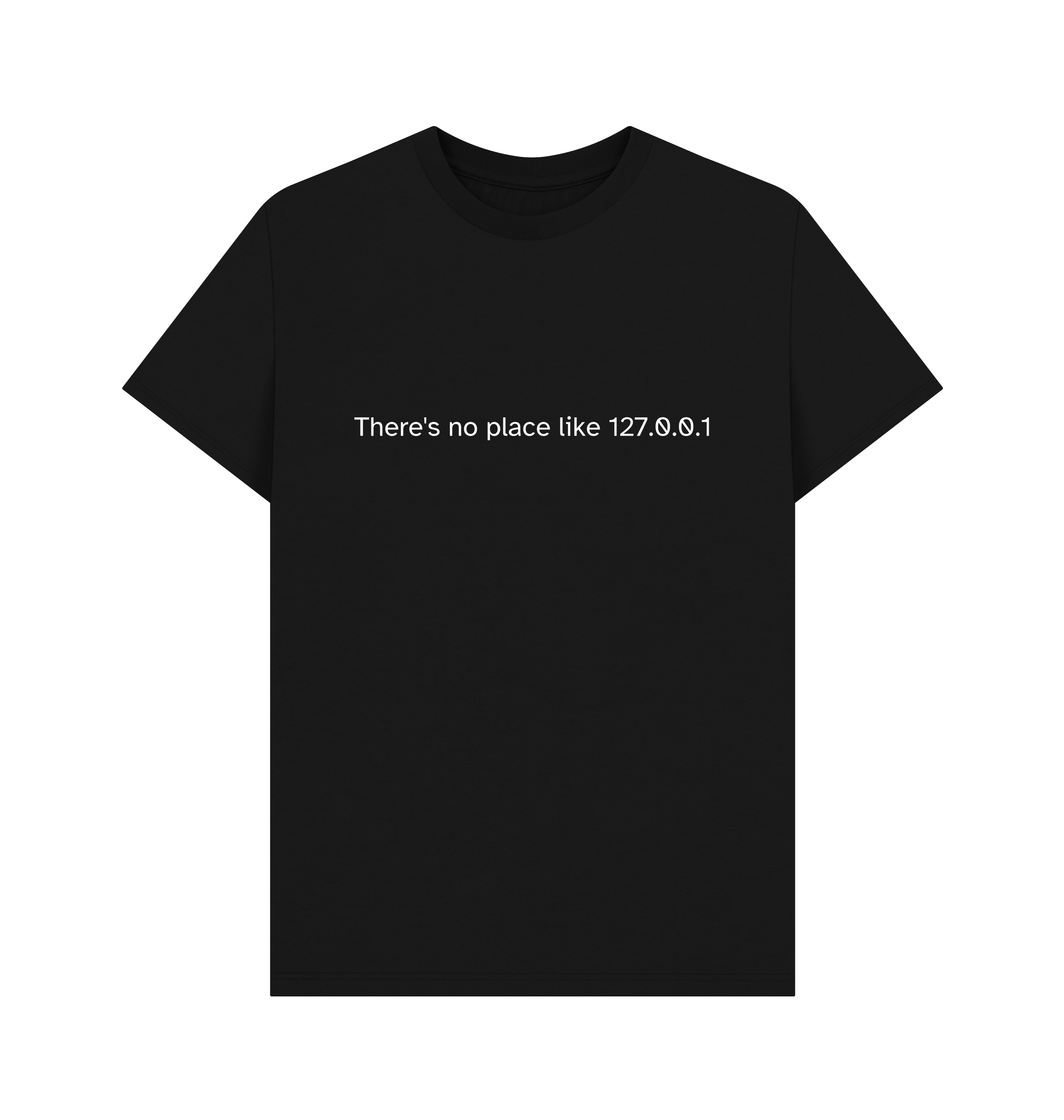 Black Printed T-shirt Front