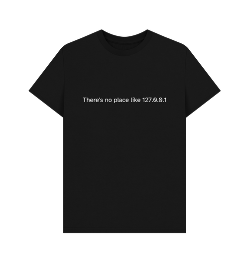 Black Printed T-shirt Front