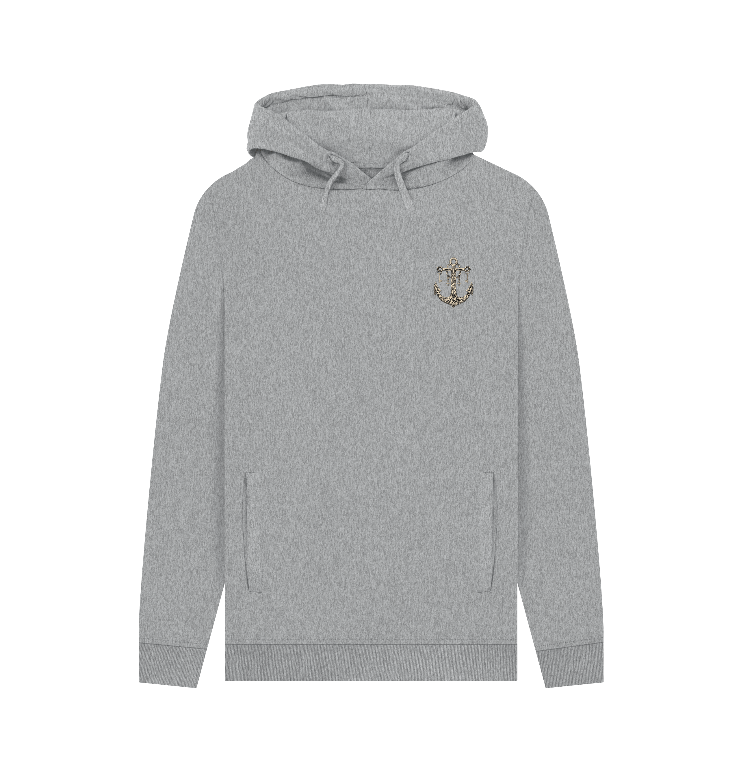 Light Heather Printed Hoody Front