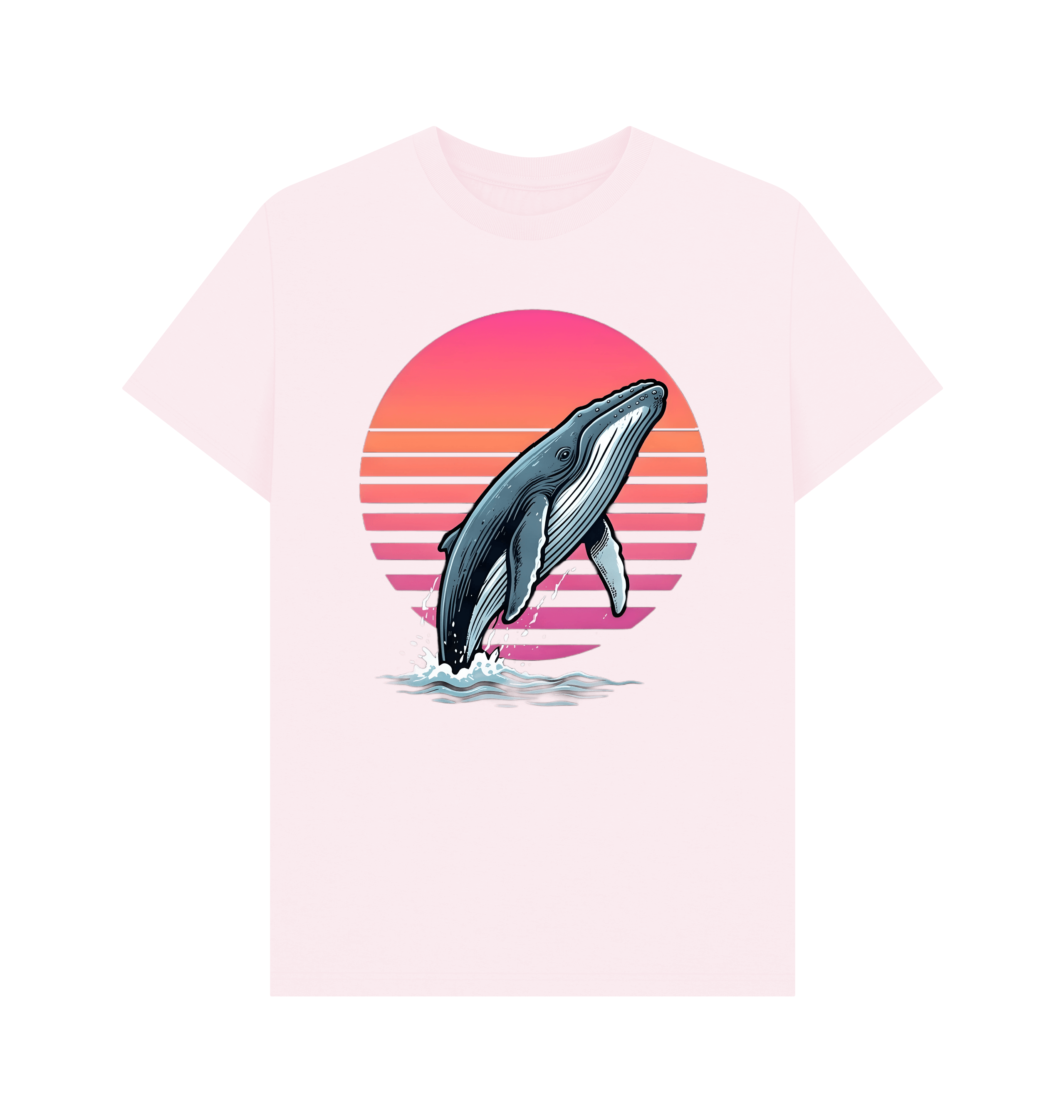 Pink Printed T-shirt Front