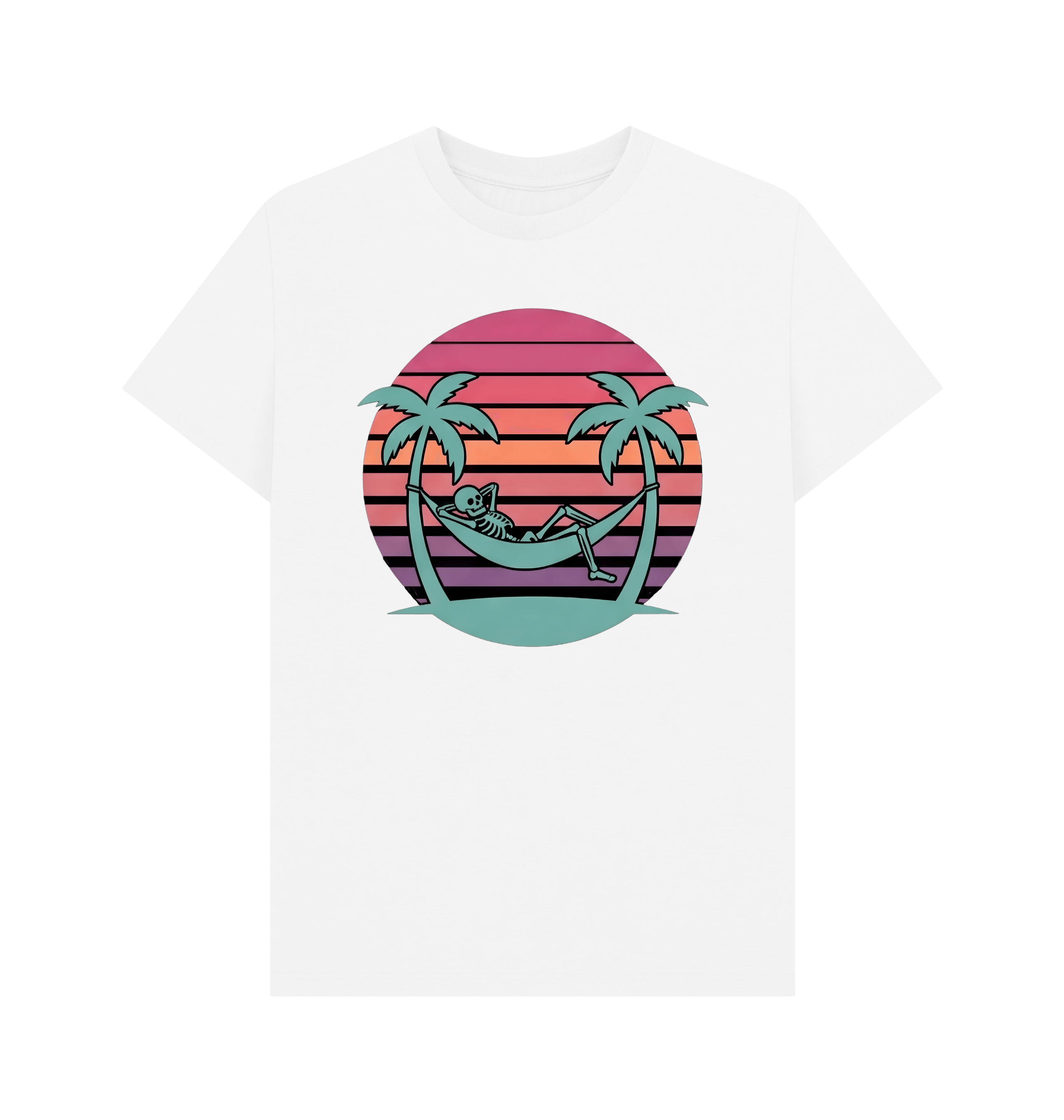 White Printed T-shirt Front