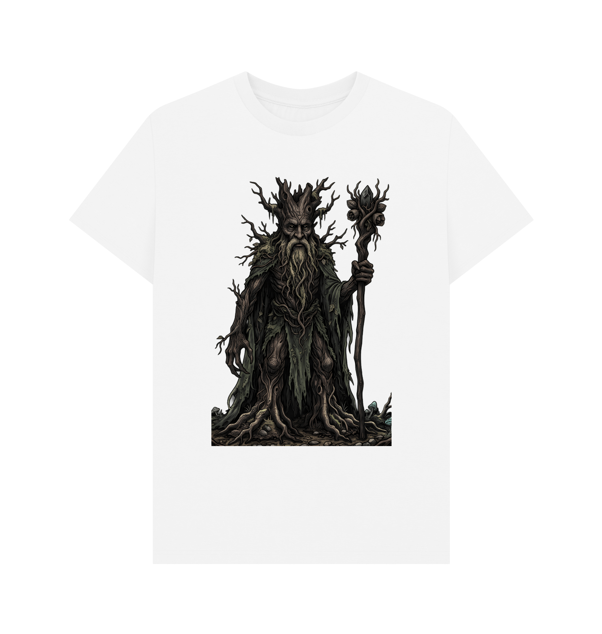 White Printed T-shirt Front
