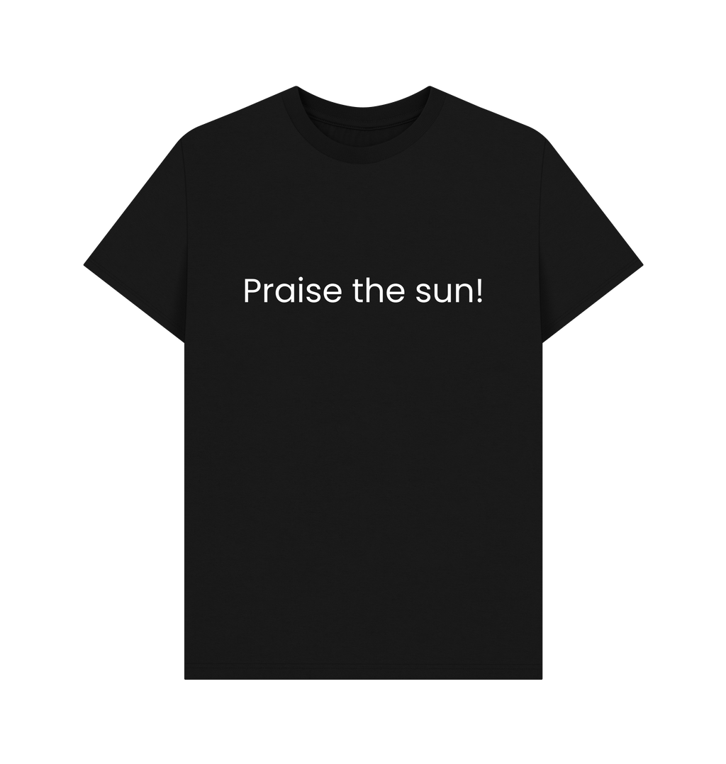 Black Printed T-shirt Front