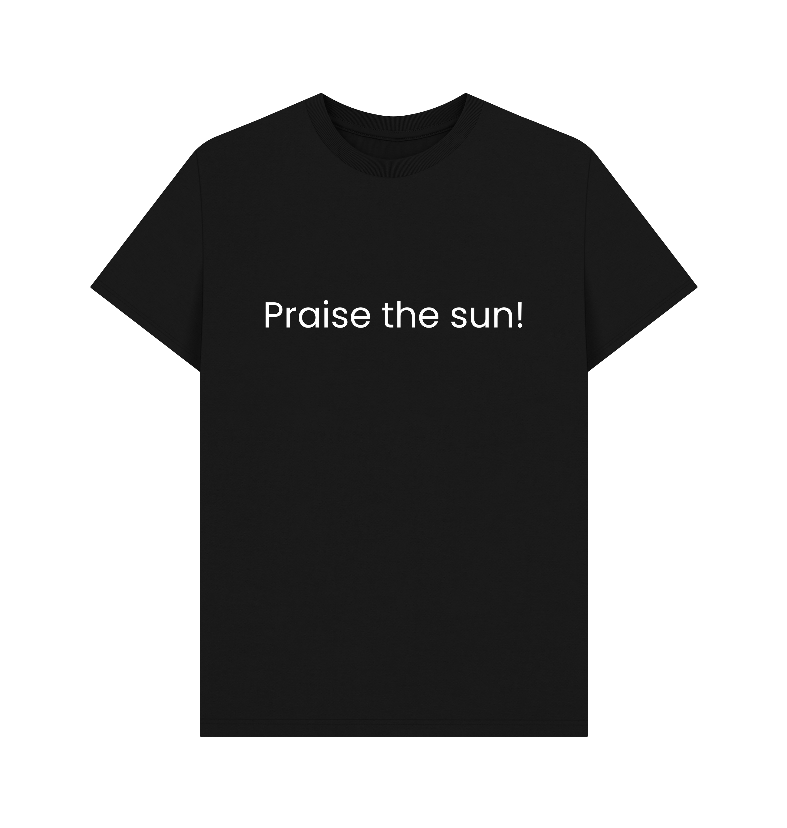 Black Printed T-shirt Front
