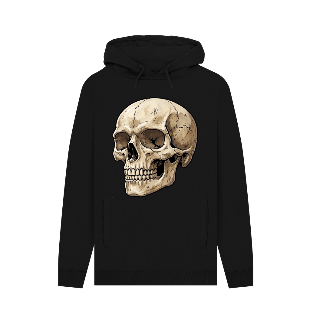 Black Printed Hoody Front
