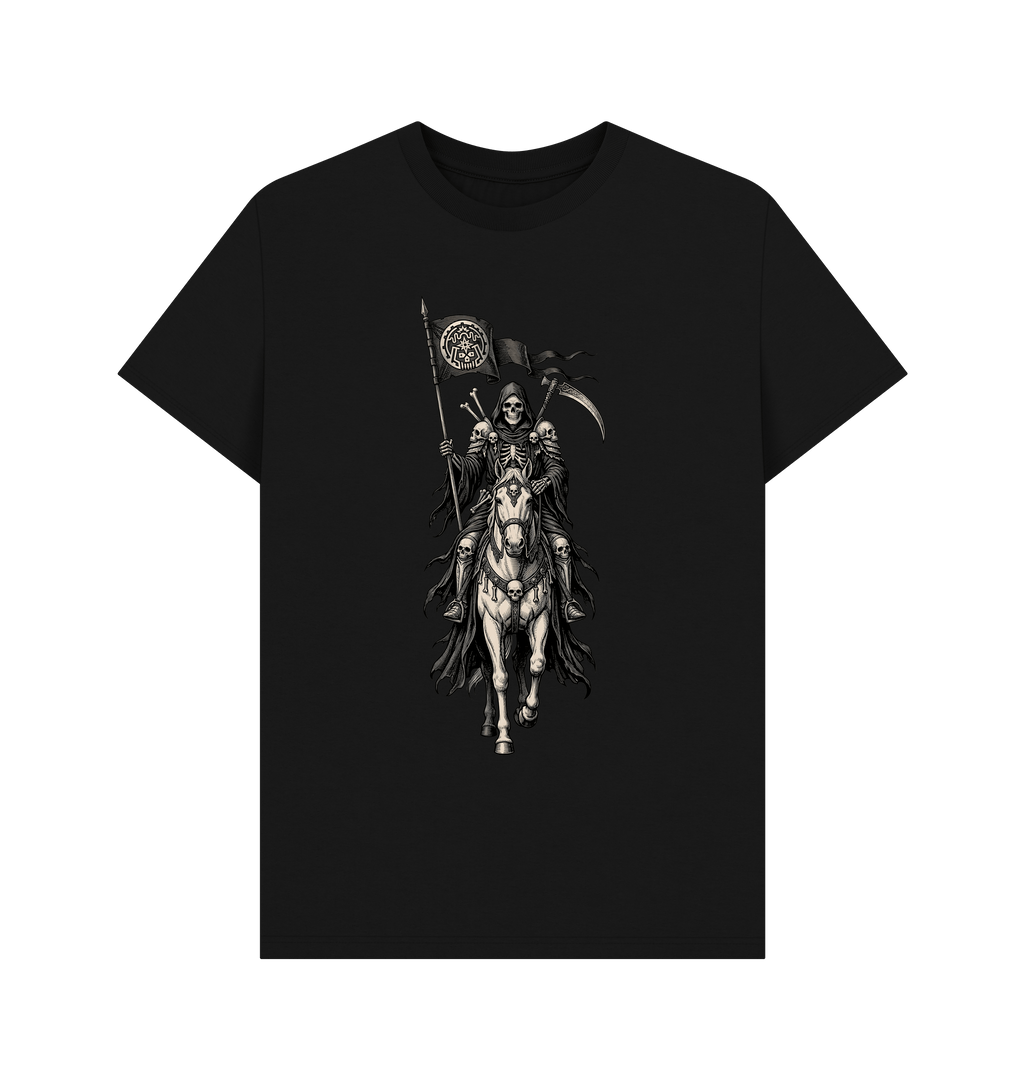 Black Printed T-shirt Front