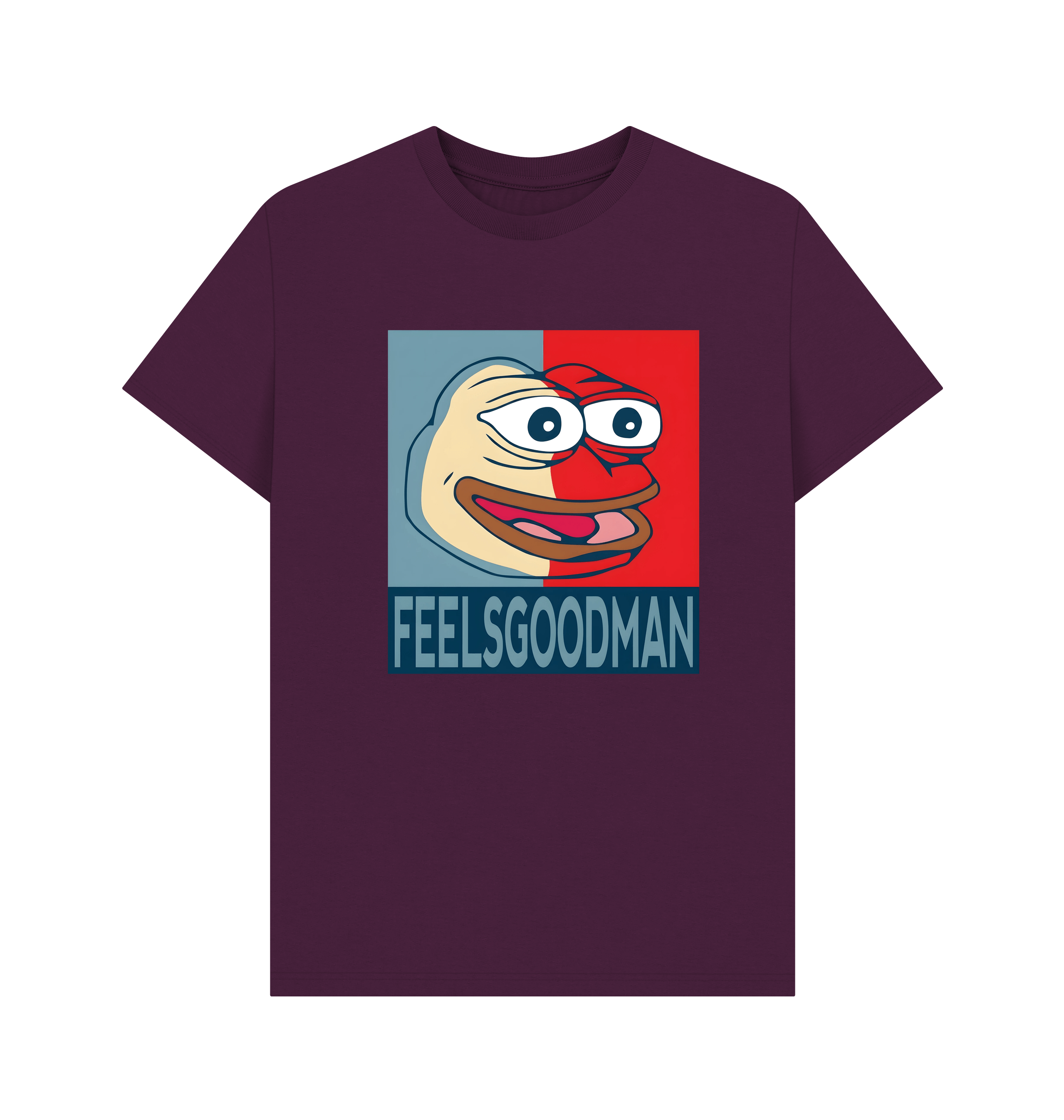 Purple Printed T-shirt Front