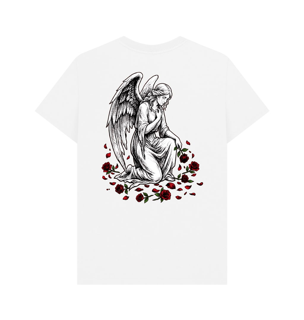 White Printed T-shirt Back