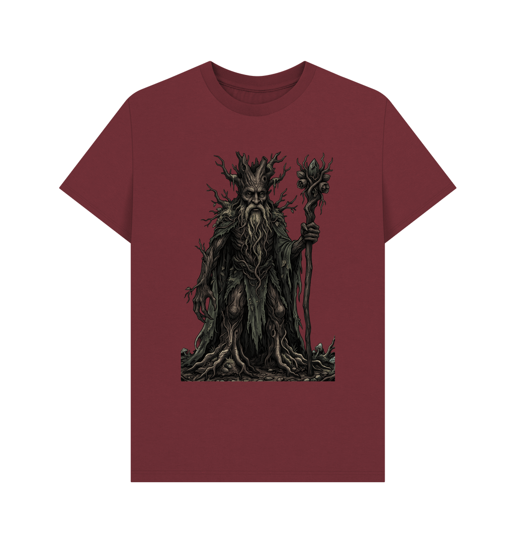 Red Wine Printed T-shirt Front
