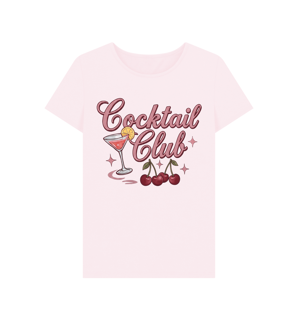 Pink Printed T-shirt Front