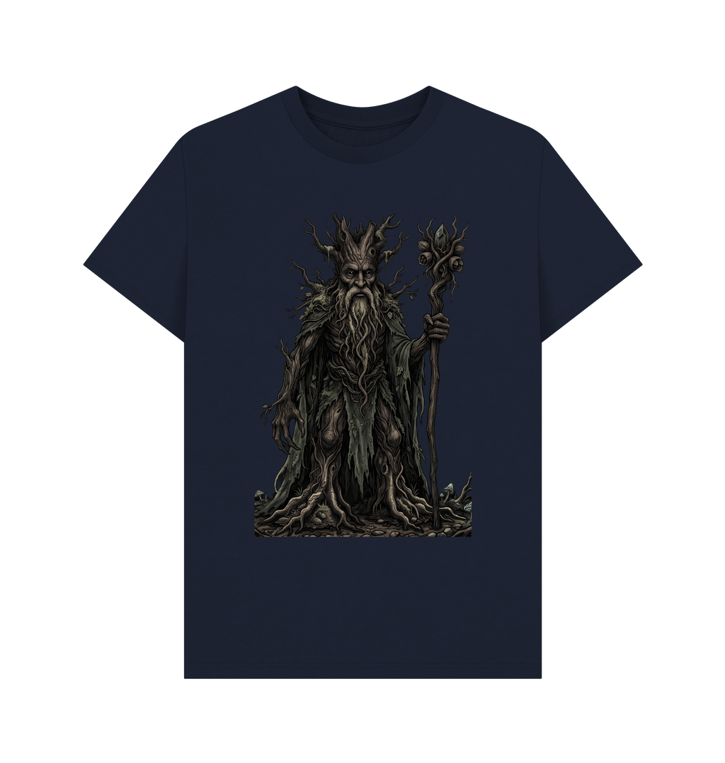 Navy Blue Printed T-shirt Front